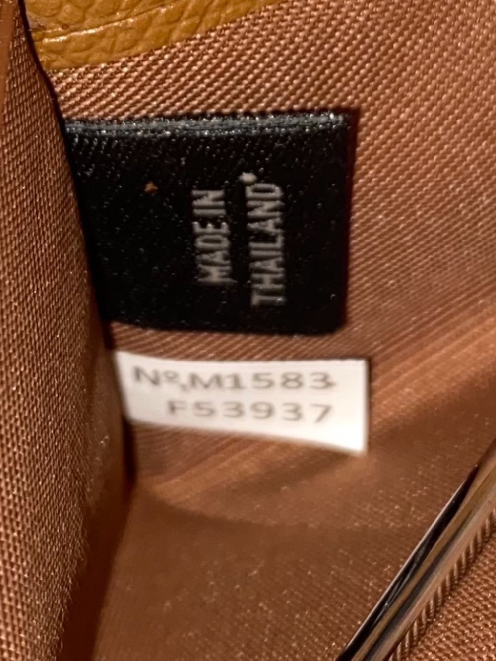Coach F53937 Double Zip Wallet Signature Canvas Khaki Brown GUC - Picture 12 of 13